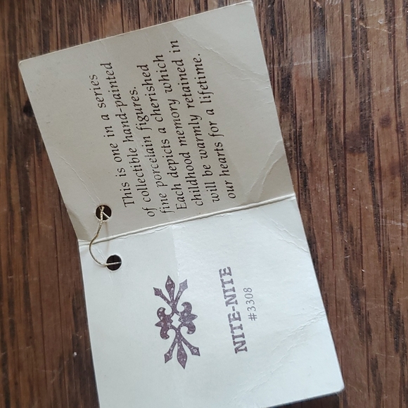 Vintage 1981 "Moments to Remember" Nite-Nite by Wallace Berrie & Co. Inc #3308 - Picture 6 of 7